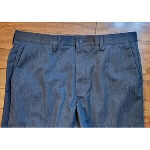 Dockers Pants Mens Gray Flat Front Classic Fit Casual Size W36xL28.5